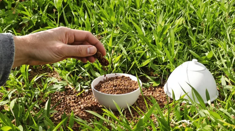 Votre pelouse retrouvera plus dense et plus verte grâce à l&rsquo;ajout d&rsquo;un seul élément naturel dès aujourd&rsquo;hui (sans produits chimiques)